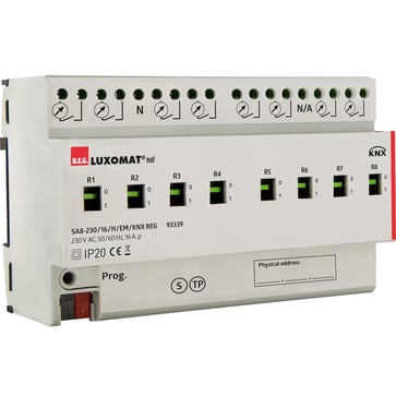 SA8 - 230 / 16 / H / EM / KNX REG, 8-kanal, Energimåling, DIN-skinne montering enhed. 93339
