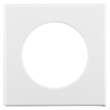 Square design frame PD11-FC white mat, similar to Accessory, Equivalent to RAL9010. 92994