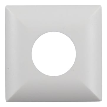 Square design frame PD9-FC pure white mat, simila Accessory, Equivalent to RAL9010. 92993