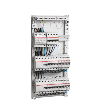 Electric ABB panel  2 x RCD, 3 x power, 8 x light + transient 440015