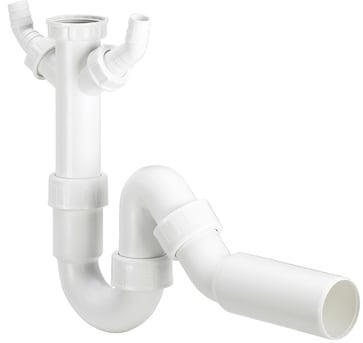 Viega pipe odour trap 1½" x 50 mm with waste water hoses 694166