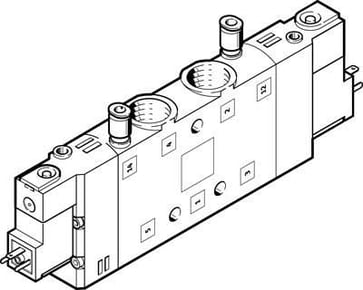 Festo Solenoid valve - CPE24-M1H-5JS-3/8 163171