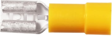 Isol. spademuffe A4607FLS, 4-6mm², 6,3x0,8, Gul 7463-256000