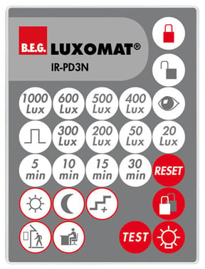 Fjernbetjening LUXOMAT® IR-PD3N 92105
