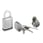 Locking set 6-pin with cylinder, mailbox lock and padlock 13314 miniature