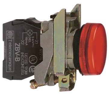 Signallampe komplet rød 110-120 V AC med LED ATEX XB4BVG4EX
