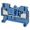 Feed-gennem DIN-skinne klemrække med push-in plus forbindelse til montering på TS 35, nominelle tværsnit 2,5 mm², farve blå XW5T-P2.5-1.1-1BL 669968 miniature
