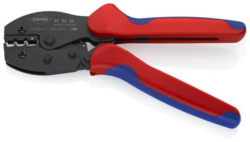 KNIPEX PreciForce® Crimping Pliers burnished with multi-component grips 220 mm 97 52 36