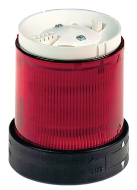 Harmony XVB Ø70 mm lystårn, lysmodul med fast LED lys og 120VAC i rød farve XVBC2G4