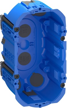 LK FUGA Air forfradåse 2 modul, blå 49mm 504D3020