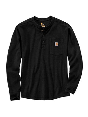 HENLEY POCKET  LS shirt 104429 Black 2XL 104429N04-XXL