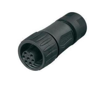Cable socket, cable mount, socket 7 contacts, 12A, 250V, IP67, Amphenol Industrial 144-02-589
