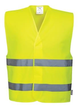 Reflective vest C474 hi-viz yellow sz. 4XL/5XL C474YER4XL/5XL