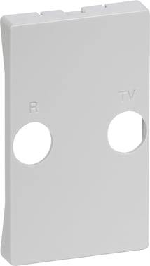 LK FUGA afdækning for antenneudtag TV/R dåse type TD212E, TD260E og TD263E, 1,5 modul, lysegrå 530D5935