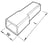 Insulation boot ISO2507FLS1 f/ straight tab 6.3mm 7517-501400 miniature