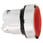Harmony lampetrykshoved firkantet i plast for LED med fjeder-retur og plan trykflade i rød farve ZB5CW343 miniature