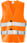 Fristads HiViz vejvest Kl2 501 orange str 3XL/4XL 100382-230-3XL/4XL miniature