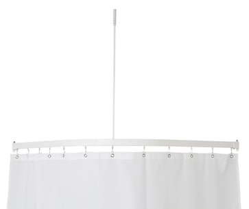 Profil 5001 L-shaped shower rail white 5750-02-90
