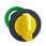 Harmony flush drejegreb i plast med et kort gult greb med 3 positioner og fjeder-retur til midt ZB5FD505 miniature