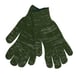 Knitted gloves green 6432 sz. 10