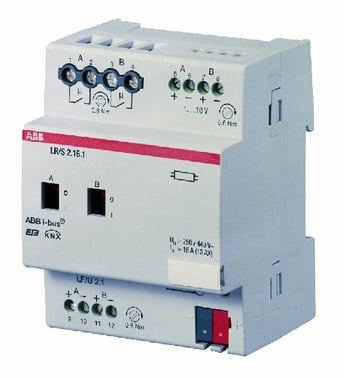 KNX 1-10V lysreguleringsaktuator, 2 kanal, 16A, MDRC LR/S2.16.1 2CDG110087R0011