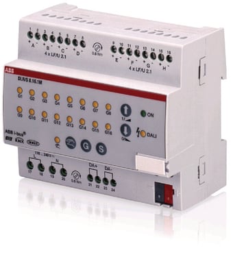 KNX DALI light controller, 8-kanal, MDRC DLR/S8,16,1M 2CDG110101R0011