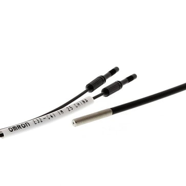 Fiberoptisk sensor, diffuse, koaksial, M3, R25 fiber, 1 m kabel E32-C41 1M 411346