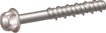 Concrete screw 16,5 X 80 HH/F zinc plated 105360