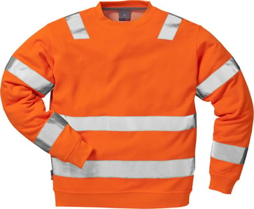 HI VIS Sweatshirt KL3 7446 SHV orange S 110151-230-S