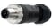Cable plug M12 Poles 5 RSC5/9 144-91-230 miniature