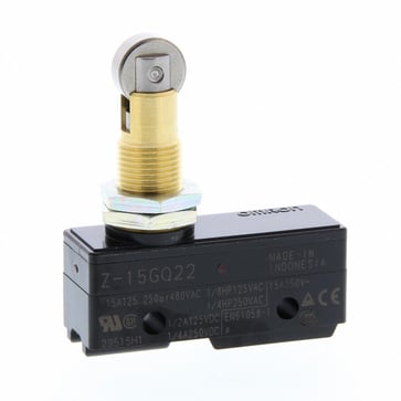 panelmount roller plunger SPDT 15 A solder terminals  Z-15GQ22 OMI 382404