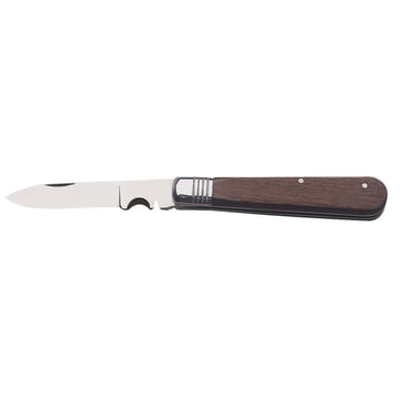 Bahco Electricians knife, folding, wooden handle 2820EF1