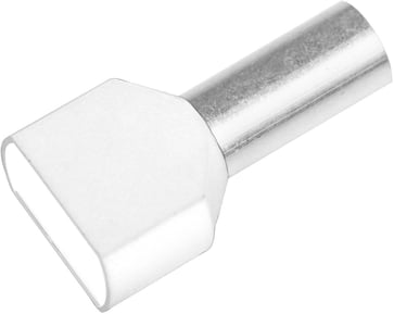 Pre-insulated TWIN end terminal A10-14ETW2, 2x10mm² L14, Ivory 7287-039500