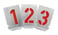 Stencil sæt med tal 0-9 med 60mm tegnhøjde 10 dele 20139130 miniature