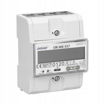 Multitariff MODBUS kWh-måler ned RS-485, 80A OR-WE-517