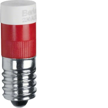 LED lampe for tryk indsats rød 167801