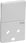 FUGA tangent/afdækning for EDB stikkontakt med afbryder 2-pol med jord, lysegrå 530D5917 miniature
