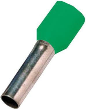 Isoleret terminalrør grøn 6mm² L=12mm ICIAE612GRÜ