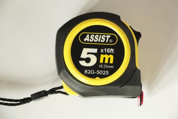 Measuring tape Assist 5m steel measuring tape 25mm w/magnet 101851