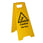 Glat gulv advarselsskilt - fritstående engelsk 401271ENG miniature