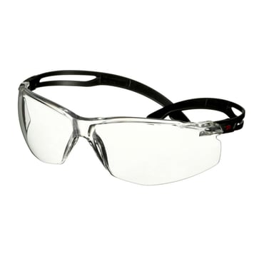 3M SecureFit 500 Beskyttelsesbrille sort klar linse 7100244045