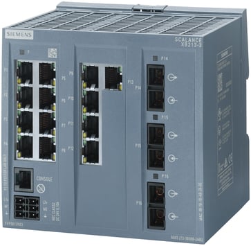 SCALANCE XB213-3 manageable layer 2 IE-switch 13X 10/100 mbits/s RJ45 porte 3X multimode 6GK5213-3BD00-2AB2