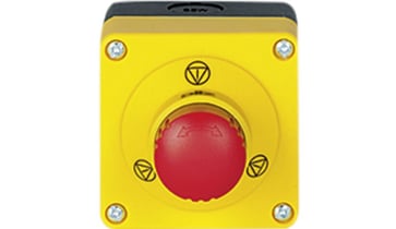 Emergency Stop Pushbutton , 2 Break Contacts (NC) IP 65 Type: 400447 400447