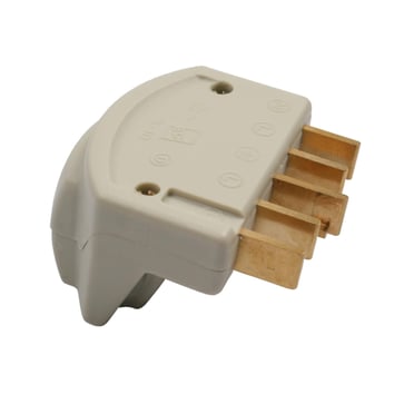 Plug S10 440V 3P+N+J angle, grey 9-109-0