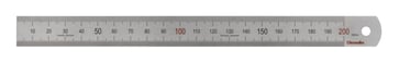 Steel ruler 200x19x0,8 mm Mattin Finish Left to right graduation 10310130