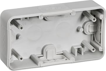 OPUS 74 Surface mounted box 1,5 Module Light Grey 523M5015