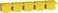 Sløjfeskinne PIN-afdækning 20  styk gul A9XPT620 miniature