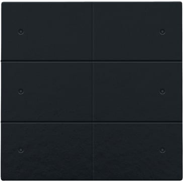 6-tryk med LED, Bakelite® piano black coated, NHC 200-52006