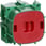 FUGA dåse for indmuring grøn 1 modul 49 mm dybde 504D0221 miniature
