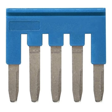 Cross bar for klemrækker 2,5 mm ² push-in plus modeller, 5 poler, blå farve XW5S-P2.5-5BL 670012